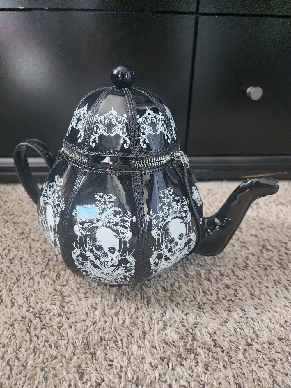 Widow Dolls Kill Black Gothic Teapot Bag